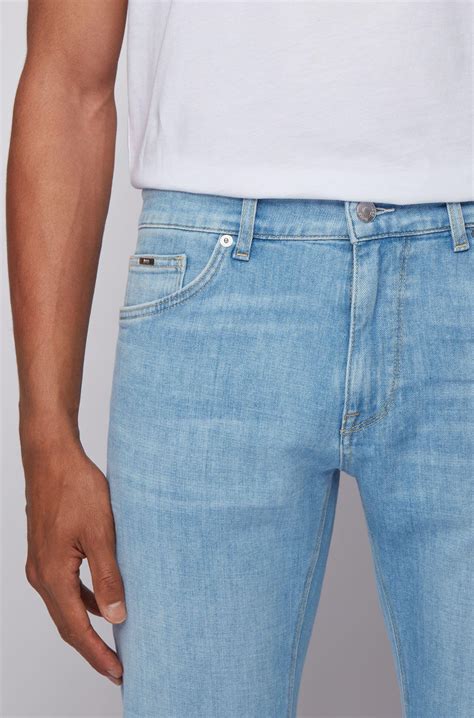 Jeans Regular aus blauem Denim in Bla